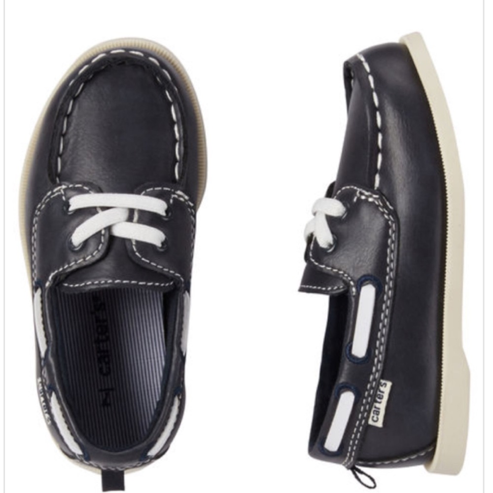Carter’s Navy Boat Shoes.